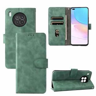 For Huawei nova 8i / Honor 50 Lite Skin Feel Magnetic Buckle Calf Texture PU Phone Case(Green)