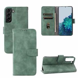For Samsung Galaxy S22+ 5G Skin Feel Magnetic Buckle Calf Texture PU Phone Case(Green)