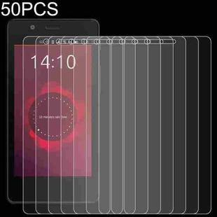 50 PCS 0.26mm 9H 2.5D Tempered Glass Film For BQ Aquaris E4.5