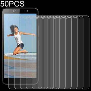 50 PCS 0.26mm 9H 2.5D Tempered Glass Film For Infinix Itel A44