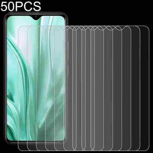 50 PCS 0.26mm 9H 2.5D Tempered Glass Film For Leagoo S11