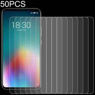 50 PCS 0.26mm 9H 2.5D Tempered Glass Film For Meizu 16T