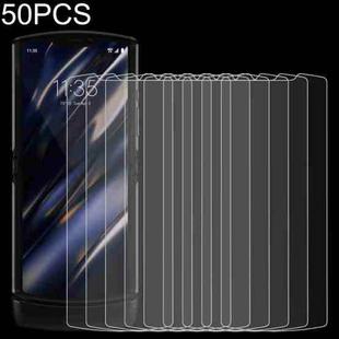 50 PCS 0.26mm 9H 2.5D Tempered Glass Film For Motorola Razr 2019