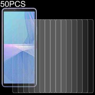 50 PCS 0.26mm 9H 2.5D Tempered Glass Film For Sony Xperia 10 II