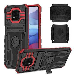 For Motorola Moto G Power 2021 Armor Wristband Phone Case(Red)