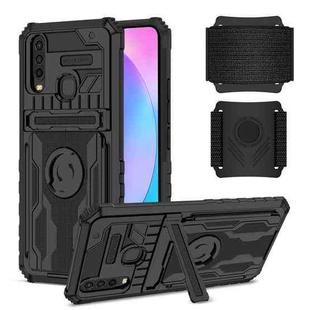 For vivo Y17 Armor Wristband Phone Case(Black)