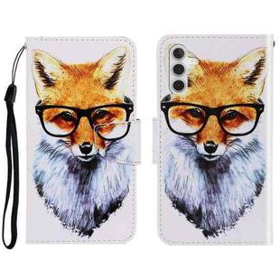 For Samsung Galaxy A13 5G 3D Colored Drawing Horizontal Flip Leather Phone Case with Holder & Card Slots & Wallet(Fox)