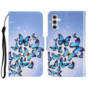 For Samsung Galaxy A13 5G 3D Colored Drawing Horizontal Flip Leather Phone Case with Holder & Card Slots & Wallet(Multiple Butterflies)