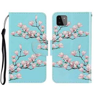 For Samsung Galaxy A22 5G 3D Colored Drawing Horizontal Flip Leather Phone Case with Holder & Card Slots & Wallet(Magnolia)