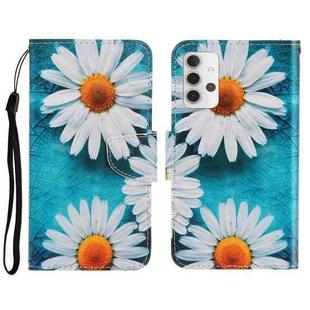For Samsung Galaxy A32 5G 3D Colored Drawing Horizontal Flip Leather Phone Case with Holder & Card Slots & Wallet(Chrysanthemum)