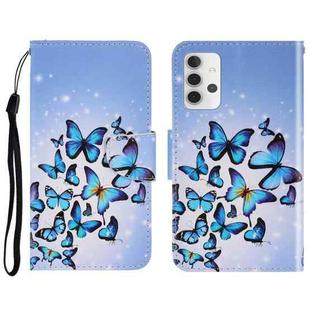 For Samsung Galaxy A32 5G 3D Colored Drawing Horizontal Flip Leather Phone Case with Holder & Card Slots & Wallet(Multiple Butterflies)