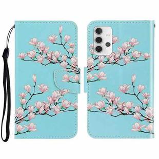 For Samsung Galaxy A32 4G 3D Colored Drawing Horizontal Flip Leather Phone Case with Holder & Card Slots & Wallet(Magnolia)
