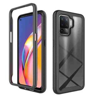 For OPPO A94 Starry Sky Solid Color Series Shockproof PC + TPU Phone Case(Black)