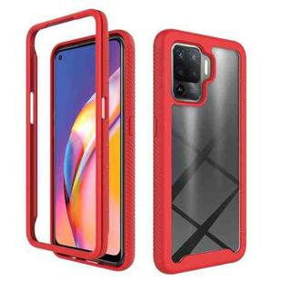 For OPPO A94 Starry Sky Solid Color Series Shockproof PC + TPU Phone Case(Red)