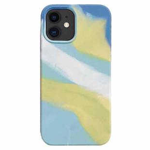 For iPhone 11 Colorful Liquid Silicone Phone Case (Yellow)