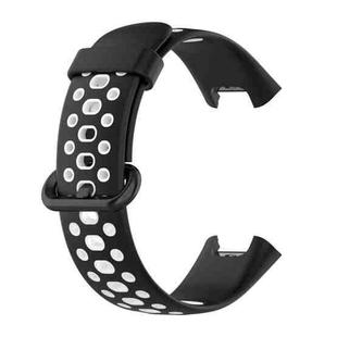 For Xiaomi Redmi Watch 2 Two-color Silicone Strap Watch Band(Black White)
