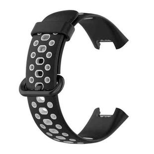 For Xiaomi Redmi Watch 2 Two-color Silicone Strap Watch Band(Black Grey)