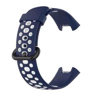 For Xiaomi Redmi Watch 2 Two-color Silicone Strap Watch Band(Blue White)