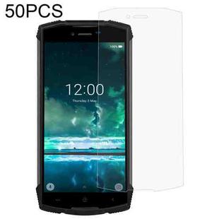50 PCS 0.26mm 9H 2.5D Tempered Glass Film For Doogee S55