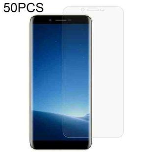 50 PCS 0.26mm 9H 2.5D Tempered Glass Film For Doogee X60L
