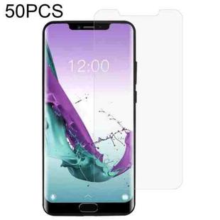 50 PCS 0.26mm 9H 2.5D Tempered Glass Film For Doogee Y7 Plus