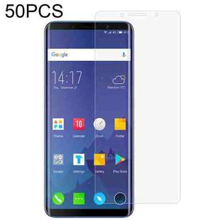 50 PCS 0.26mm 9H 2.5D Tempered Glass Film For Elephone U