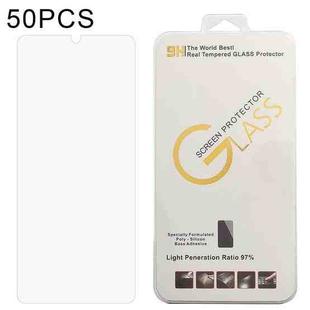 50 PCS 0.26mm 9H 2.5D Tempered Glass Film For LG Velvet 5G
