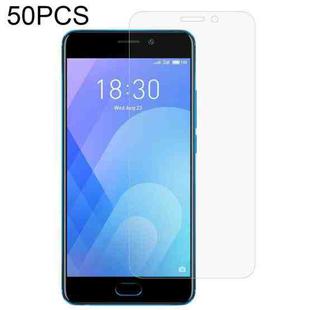 50 PCS 0.26mm 9H 2.5D Tempered Glass Film For Meizu M6 Note