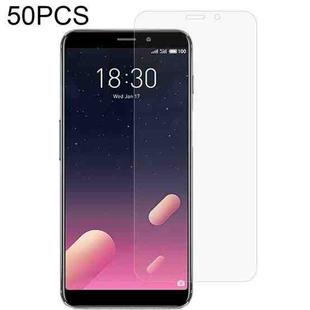 50 PCS 0.26mm 9H 2.5D Tempered Glass Film For Meizu M6s