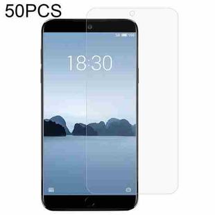 50 PCS 0.26mm 9H 2.5D Tempered Glass Film For Meizu M15