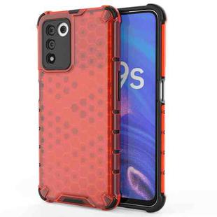 For OPPO K9s 5G Shockproof Honeycomb PC + TPU Phone Case(Red)