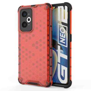 For OPPO Realme GT Neo2 5G Shockproof Honeycomb PC + TPU Phone Case(Red)