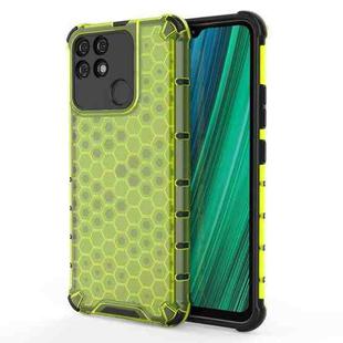 For OPPO Realme Narzo 50A Shockproof Honeycomb PC + TPU Phone Case(Green)