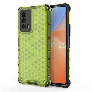 For vivo iQOO Z5 Shockproof Honeycomb PC + TPU Phone Case(Green)