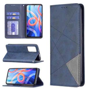 For Xiaomi Redmi Note 11 5G Prismatic Invisible Magnetic Leather Phone Case(Blue)