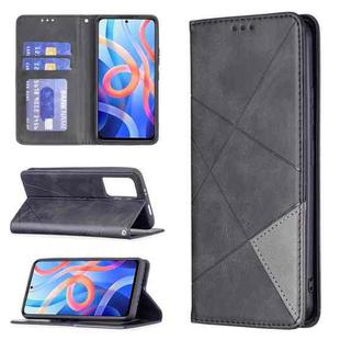 For Xiaomi Redmi Note 11 5G Prismatic Invisible Magnetic Leather Phone Case(Black)