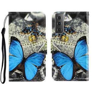 For Samsung Galaxy S22 5G 3D Colored Drawing Horizontal Flip Leather Phone Case(A Butterfly)