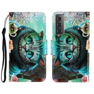 For Samsung Galaxy S22+ 5G 3D Colored Drawing Horizontal Flip Leather Phone Case(Green Eyes)