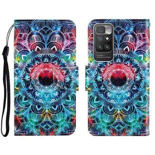 For Xiaomi Redmi 10 3D Colored Drawing Horizontal Flip Leather Phone Case(Mandala)