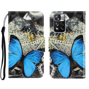 For Xiaomi Redmi Note 11 Pro 3D Colored Drawing Horizontal Flip Leather Phone Case(A Butterfly)