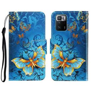 For Xiaomi Redmi Note 10 Pro 5G 3D Colored Drawing Horizontal Flip Leather Phone Case(Jade Butterfly)