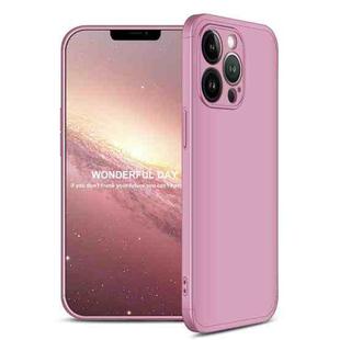 For iPhone 13 Pro GKK Three Stage Splicing Full Coverage PC Phone Case (Rose Gold)