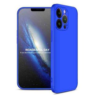 For iPhone 13 Pro GKK Three Stage Splicing Full Coverage PC Phone Case (Blue)