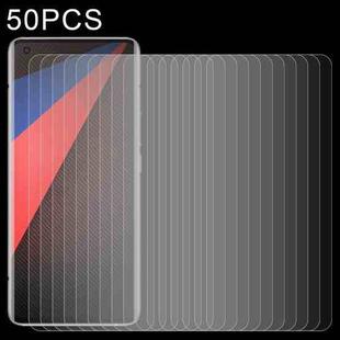 50 PCS 0.26mm 9H 2.5D Tempered Glass Film For vivo iQOO 5 Pro 5G