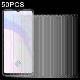 50 PCS 0.26mm 9H 2.5D Tempered Glass Film For vivo X50 Lite