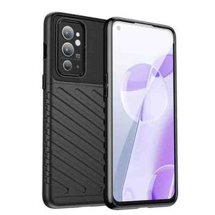 For OnePlus 9RT 5G Thunderbolt Shockproof TPU Soft Phone Case(Black)