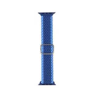 Adjustable Striped Woven Nylon Strap Watch Band For Apple Watch Ultra 49mm / Series 8&7 45mm / SE 2&6&SE&5&4 44mm / 3&2&1 42mm(Blue)