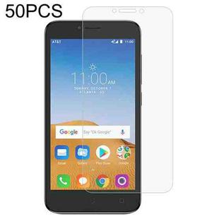 50 PCS 0.26mm 9H 2.5D Tempered Glass Film For Alcatel Tetra