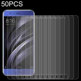 50 PCS 0.26mm 9H 2.5D Tempered Glass Film For Xiaomi Mi 6 Plus