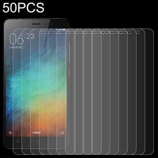 50 PCS 0.26mm 9H 2.5D Tempered Glass Film For Xiaomi Note 3